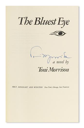 (LITERATURE AND POETRY.) MORRISON, TONI. The Bluest Eye.
